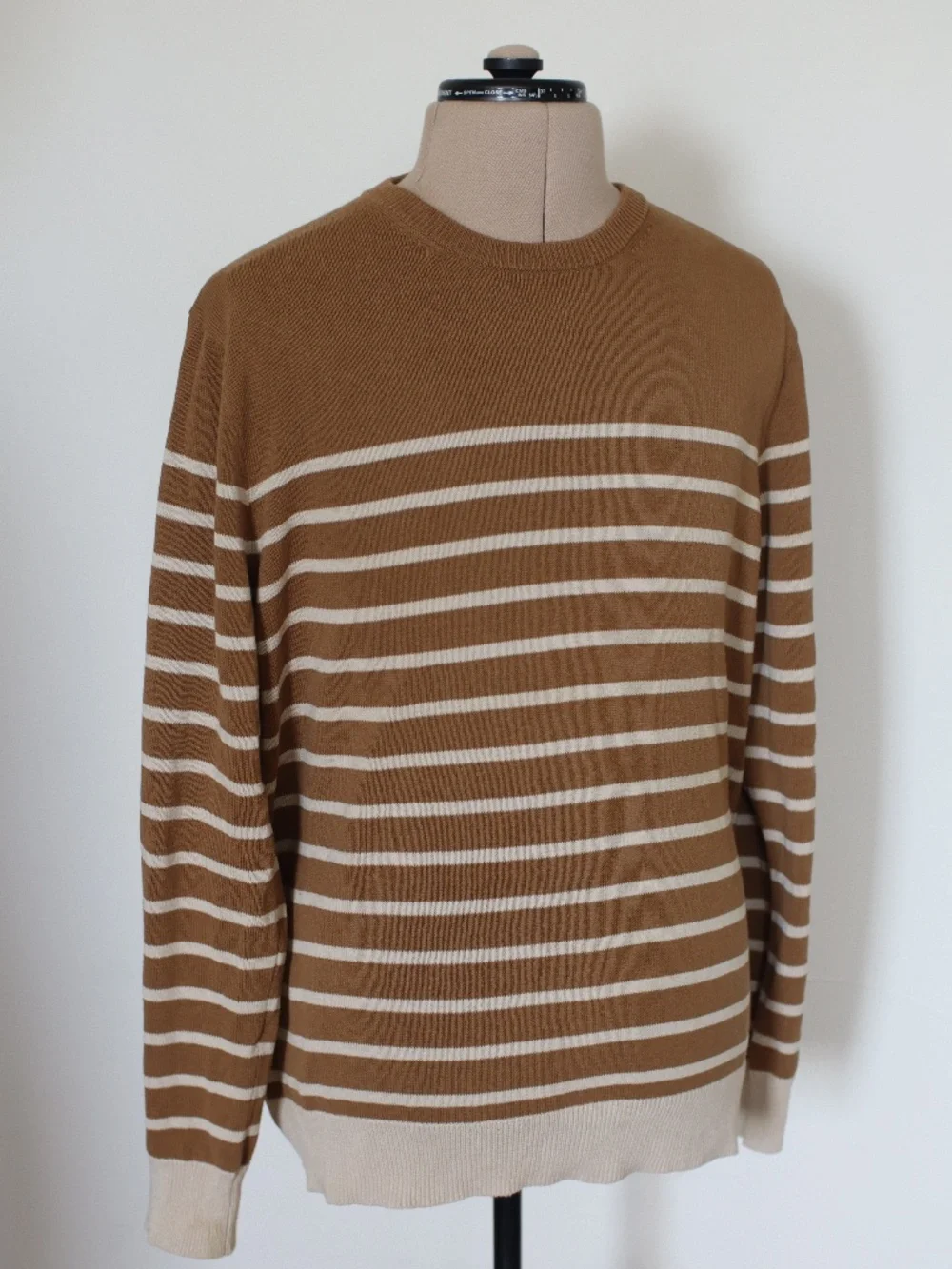 Vintage J Crew Brown Stripped Crew Neck Sweater